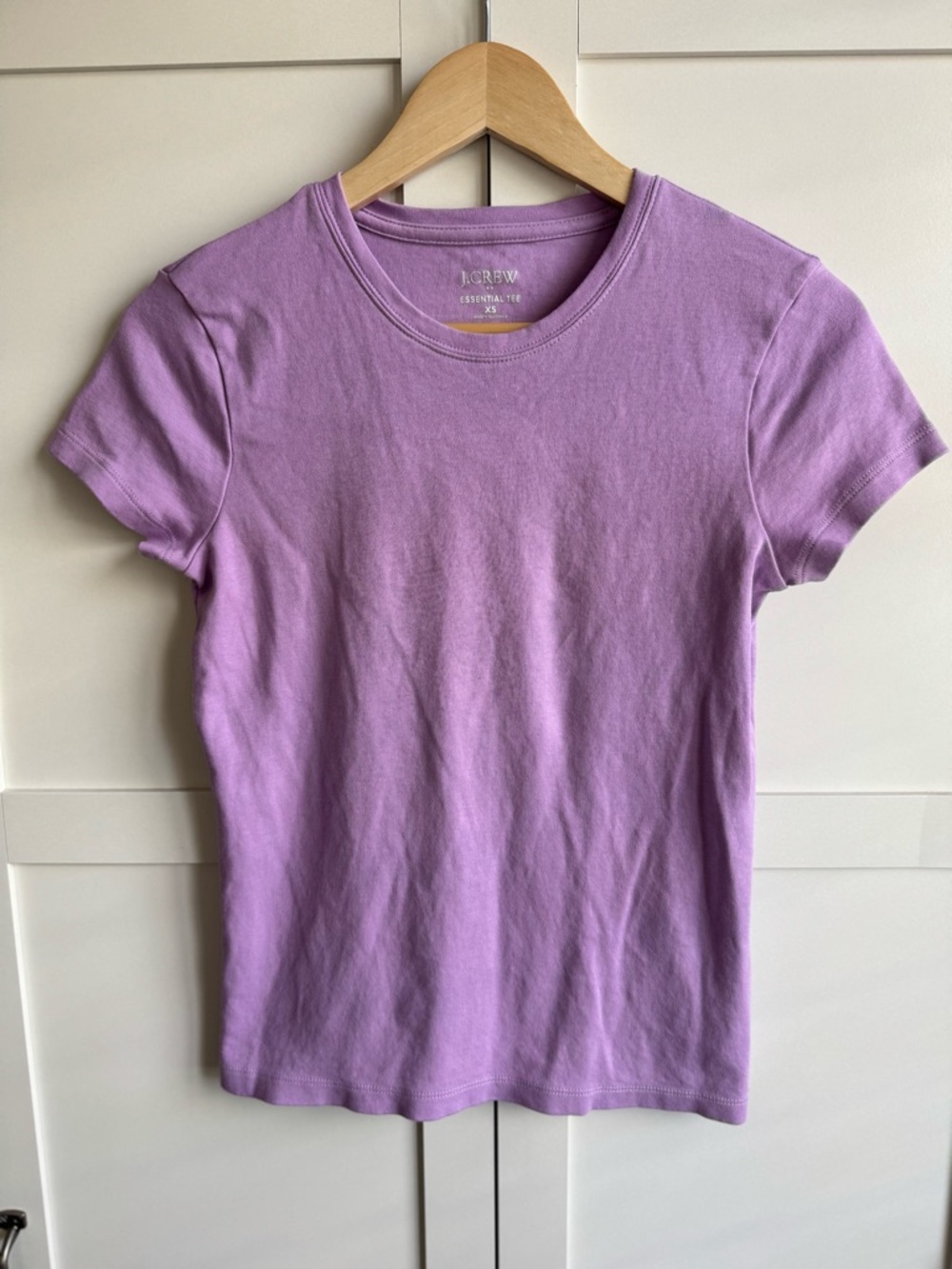 J.Crew Factory Essential Crewneck Tee in Lavender Purple Size XS
